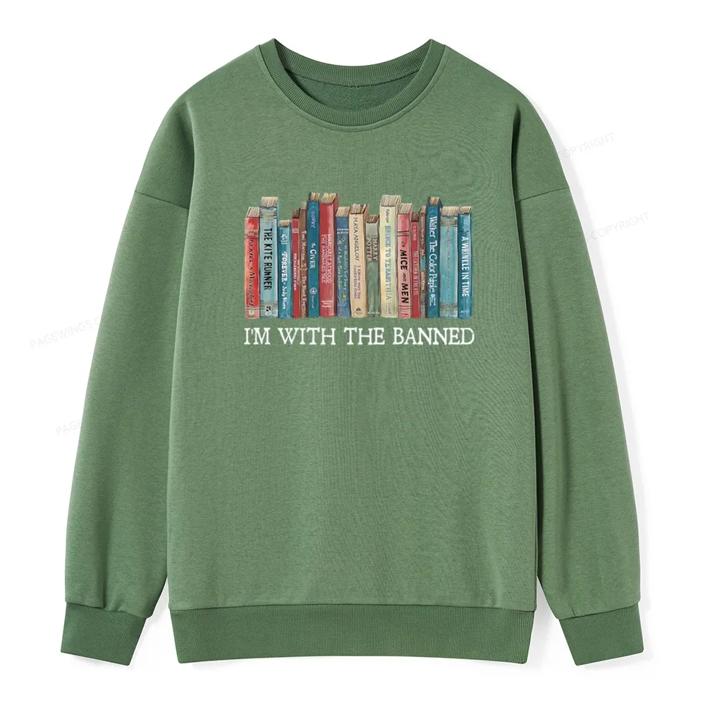 Pagewings I'm With The Banned Unisex Classic Sweatshirt
