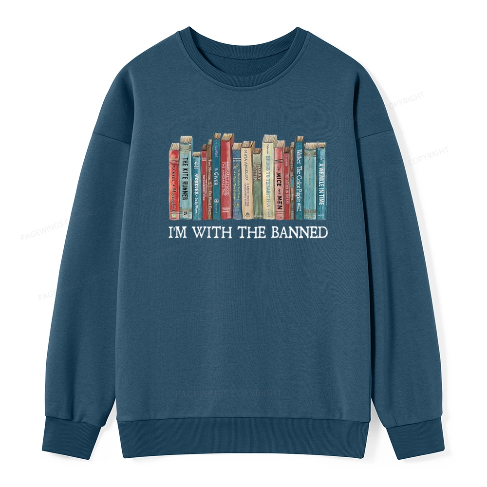 Pagewings I'm With The Banned Unisex Classic Sweatshirt
