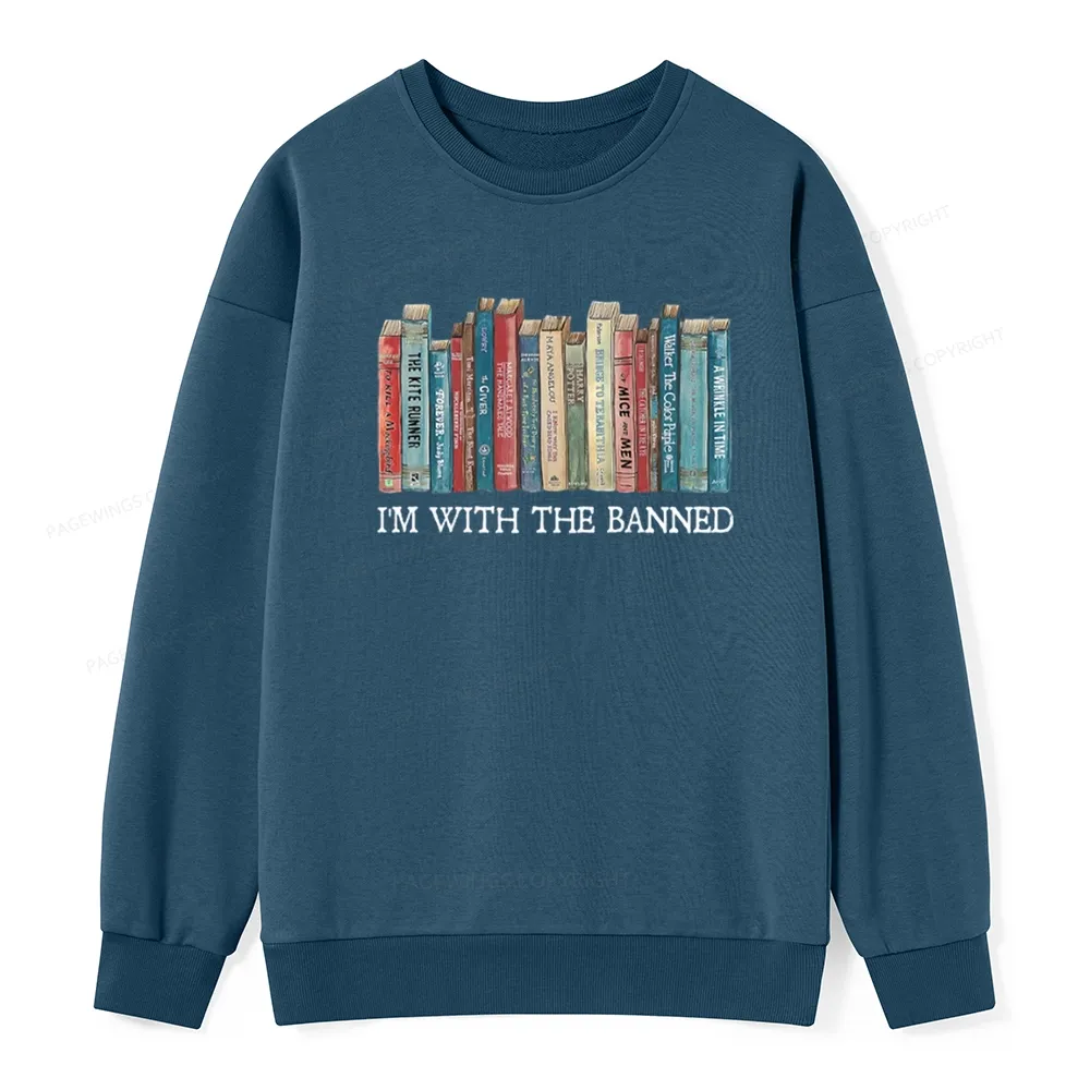 Pagewings I'm With The Banned Unisex Classic Sweatshirt