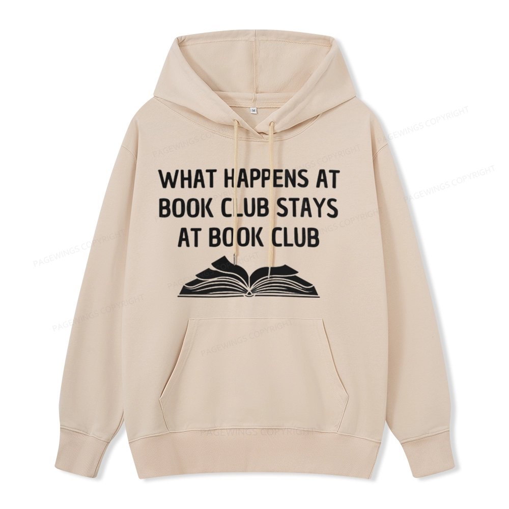 Pagewings What Happens At Book Club Stays At Book Club Unisex Classic Hoodie