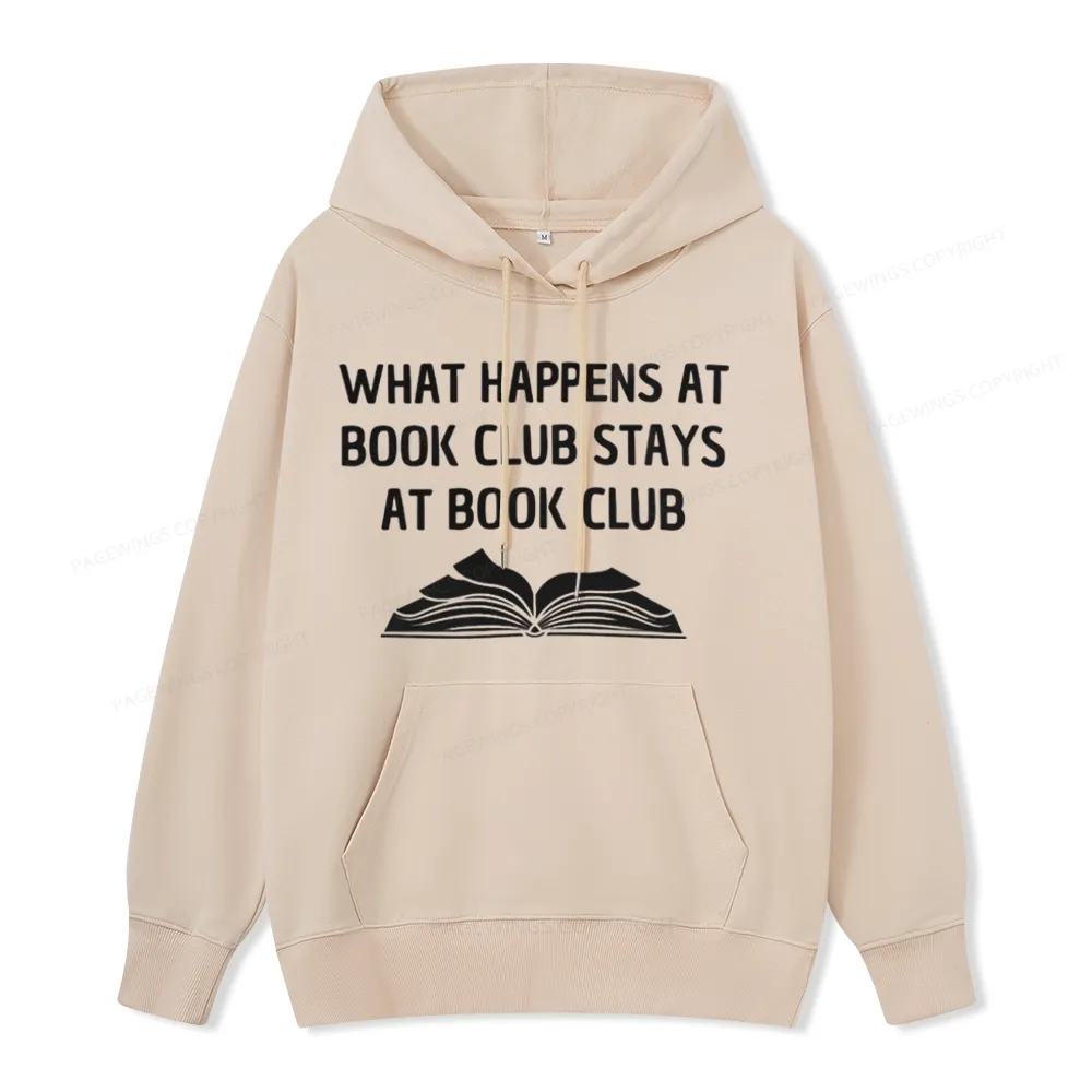 Pagewings What Happens At Book Club Stays At Book Club Unisex Classic Hoodie