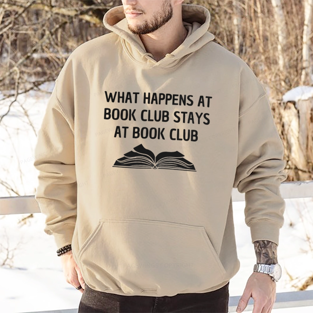 Pagewings What Happens At Book Club Stays At Book Club Unisex Classic Hoodie