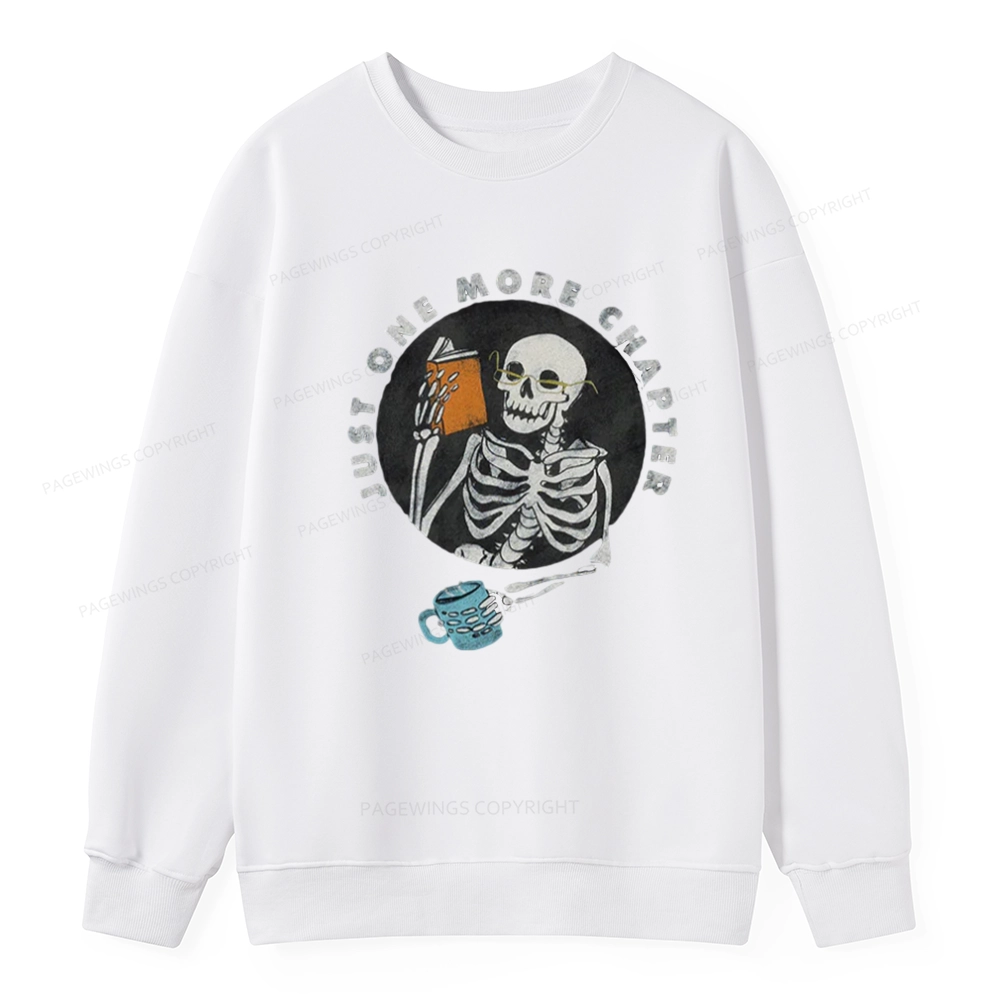 Pagewings Halloween Just One More Chapter Unisex Classic Sweatshirt