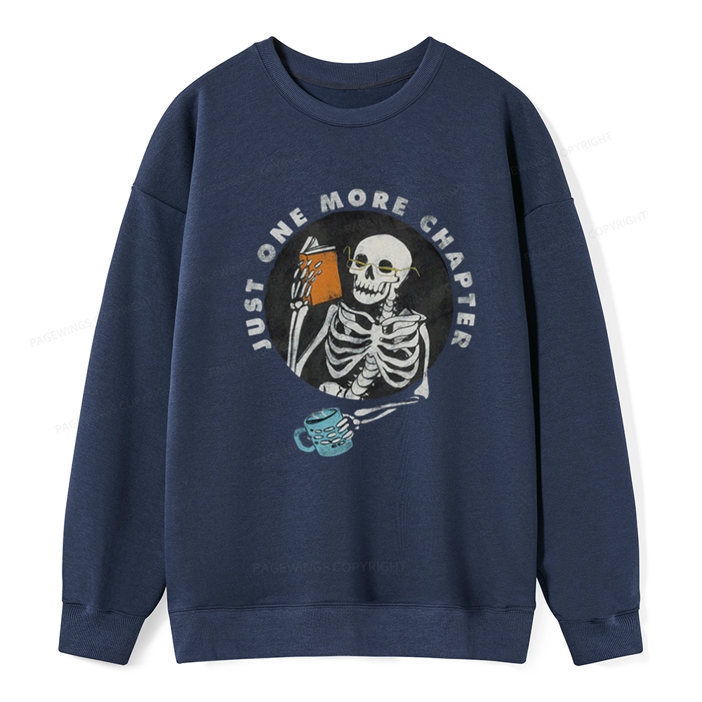 Pagewings Halloween Just One More Chapter Unisex Classic Sweatshirt