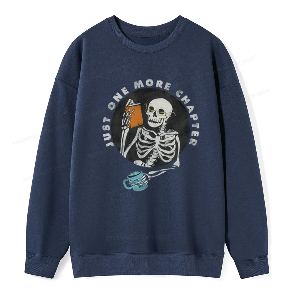 Pagewings Halloween Just One More Chapter Unisex Classic Sweatshirt
