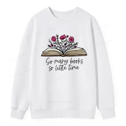 Pagewings So Many Books So Little Time Unisex Classic Sweatshirt