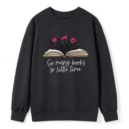 Pagewings So Many Books So Little Time Unisex Classic Sweatshirt