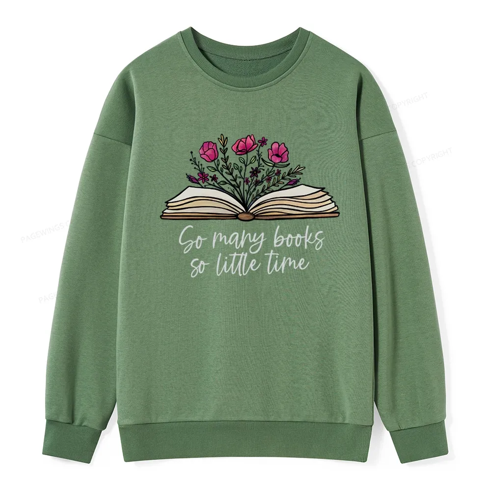 Pagewings So Many Books So Little Time Unisex Classic Sweatshirt