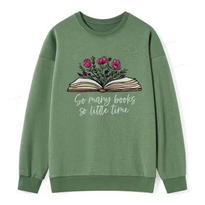Pagewings So Many Books So Little Time Unisex Classic Sweatshirt
