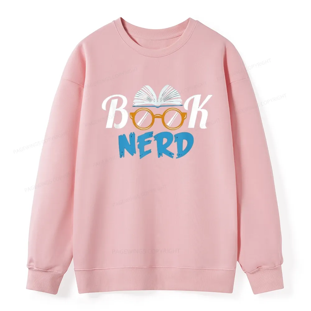 Pagewings Book Nerd Unisex Classic Sweatshirt