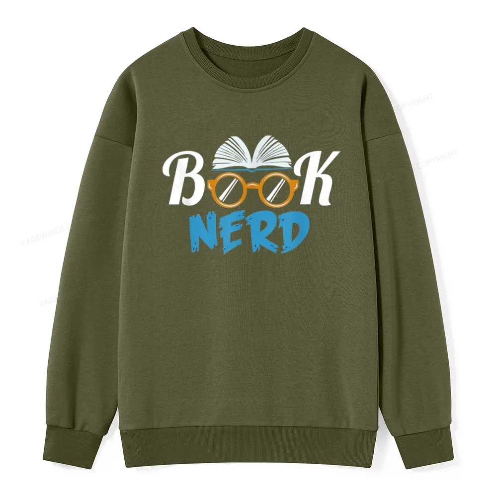 Pagewings Book Nerd Unisex Classic Sweatshirt