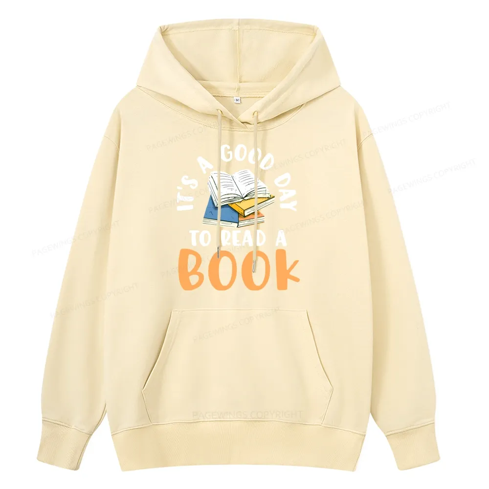 Pagewings It’s a Good Day to Read a Book Unisex Classic Hoodie