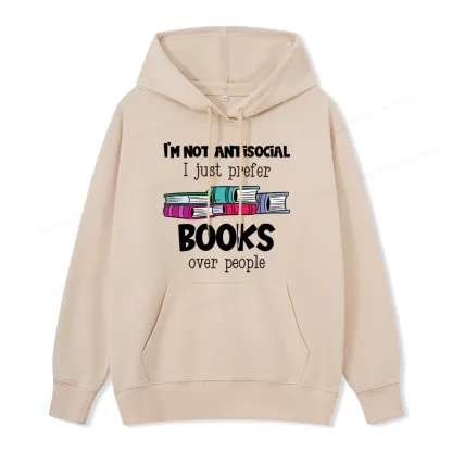 Pagewings Not Antisocial I Just Prefer Books Unisex Classic Hoodie