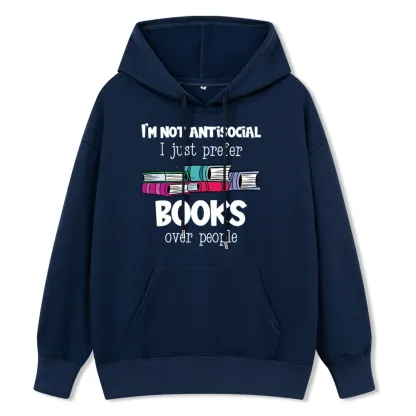 Pagewings Not Antisocial I Just Prefer Books Unisex Classic Hoodie