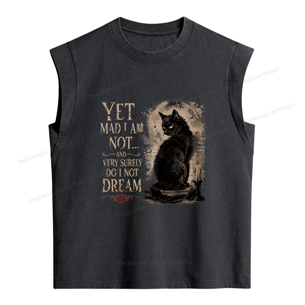 Pagewings Yet Mad I Am Not Women's Washed Tank Top