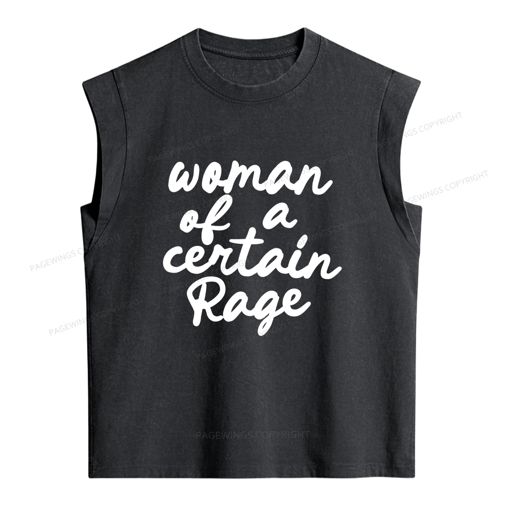 Pagewings Woman of a Certain Rage Women's Washed Tank Top
