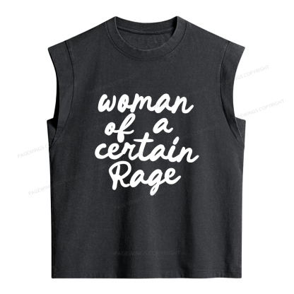 Pagewings Woman of a Certain Rage Women's Washed Tank Top