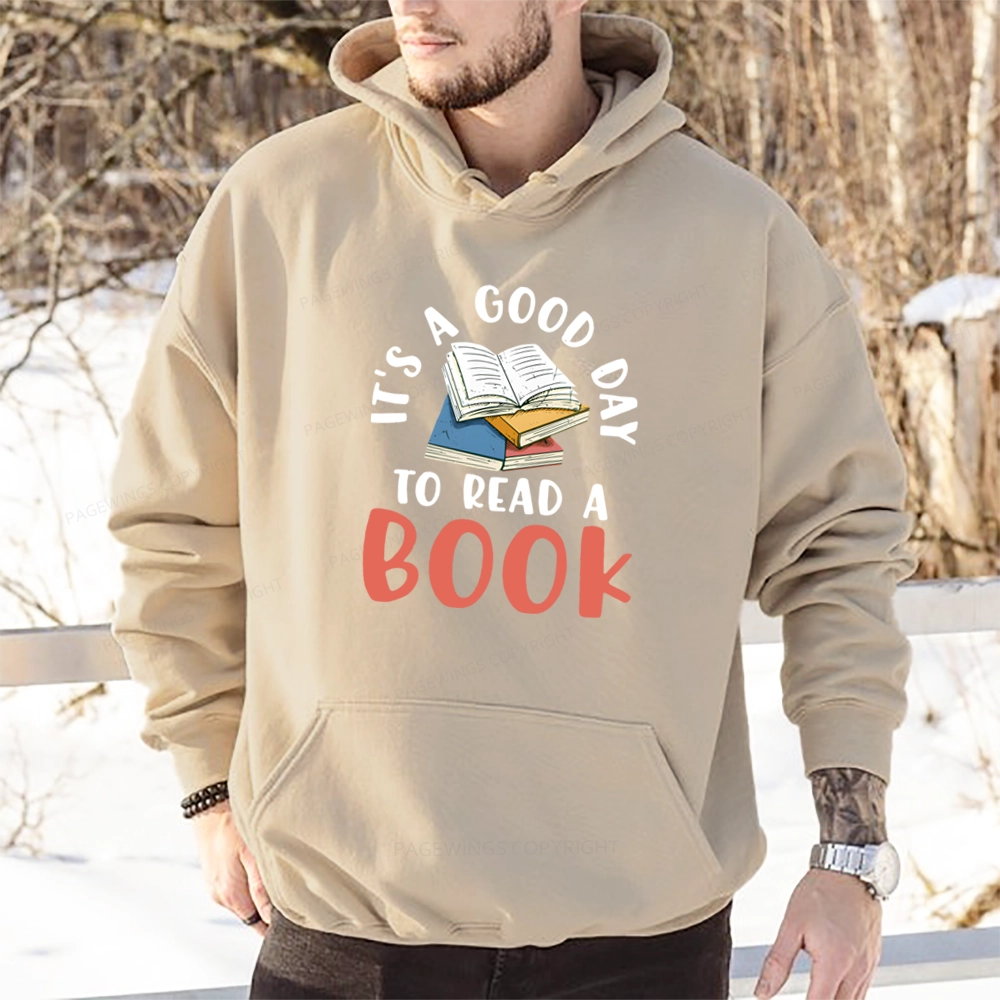 Pagewings It’s a Good Day to Read a Book Unisex Classic Hoodie
