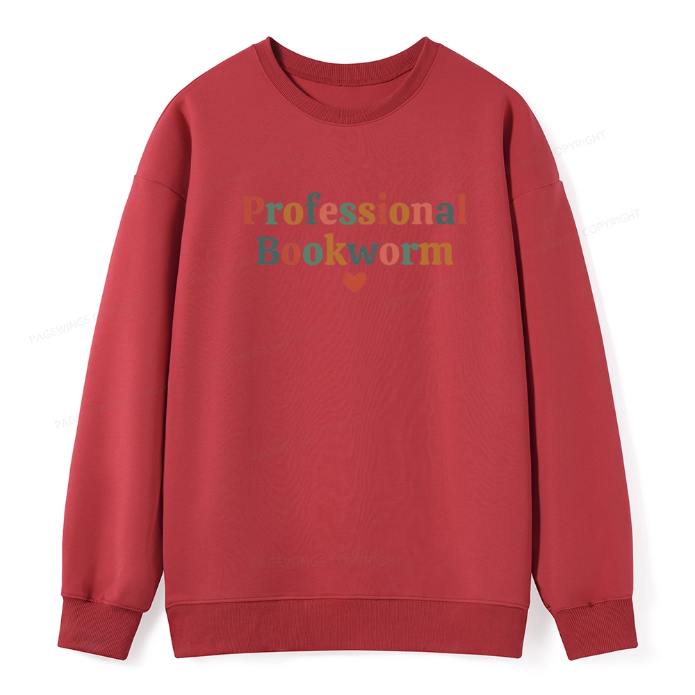 Pagewings Professional Bookworm Unise Classic Sweatshirt