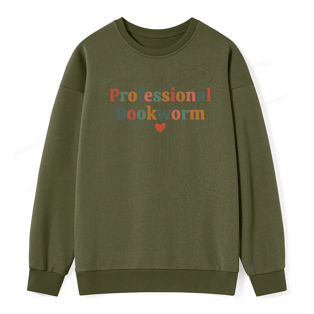 Pagewings Professional Bookworm Unise Classic Sweatshirt