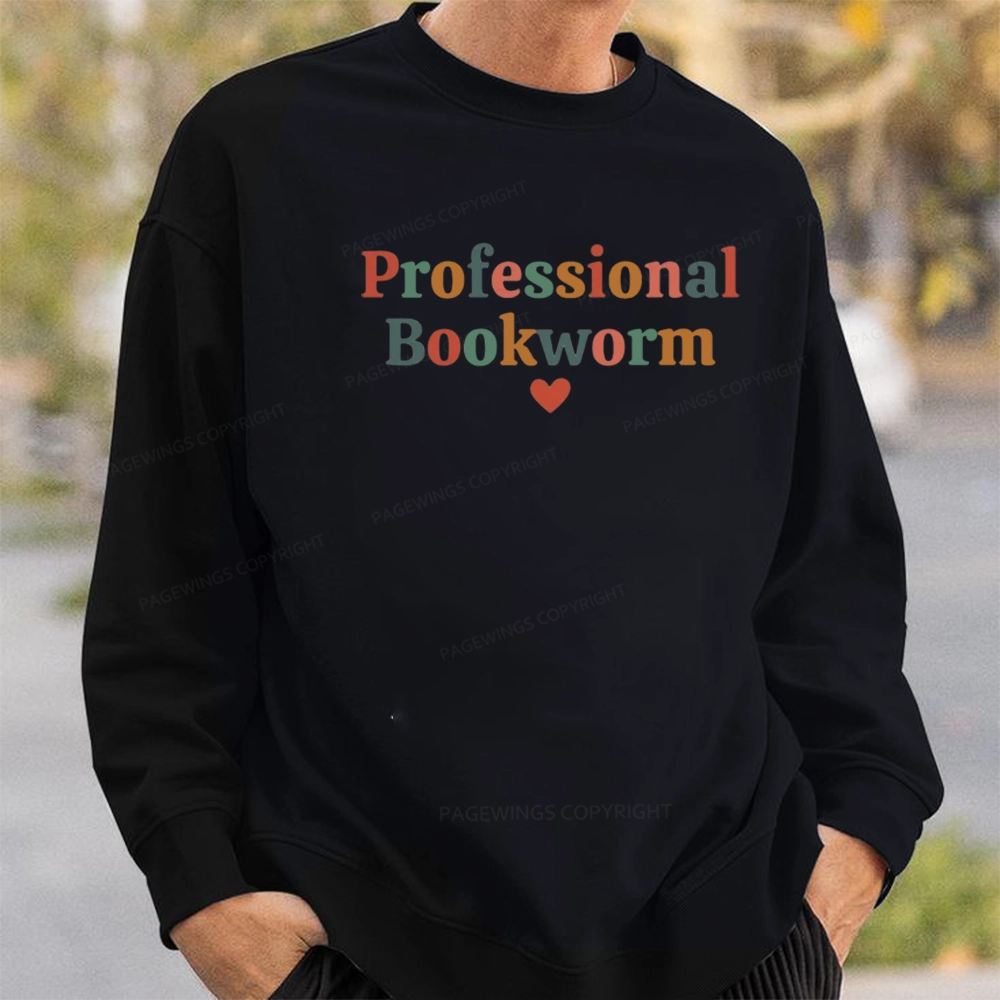 Pagewings Professional Bookworm Unise Classic Sweatshirt
