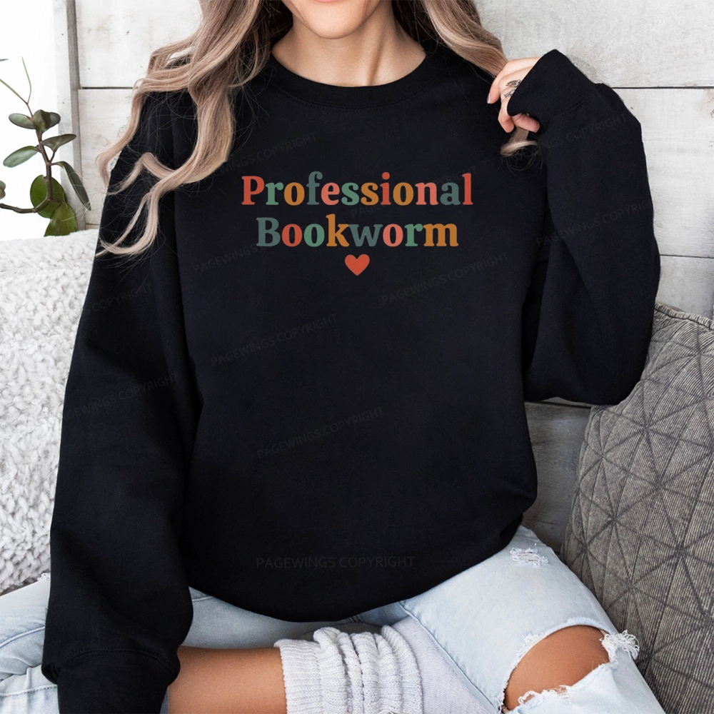 Pagewings Professional Bookworm Unise Classic Sweatshirt