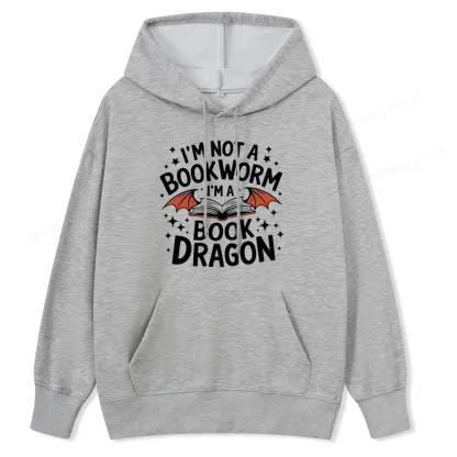 Pagewings I'm Not A Bookworm I'm A Book Dragon Unisex Classic Hoodie