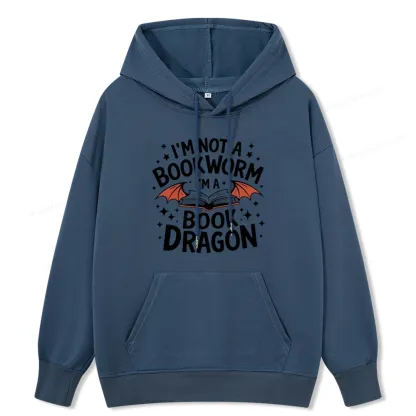 Pagewings I'm Not A Bookworm I'm A Book Dragon Unisex Classic Hoodie