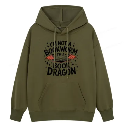Pagewings I'm Not A Bookworm I'm A Book Dragon Unisex Classic Hoodie