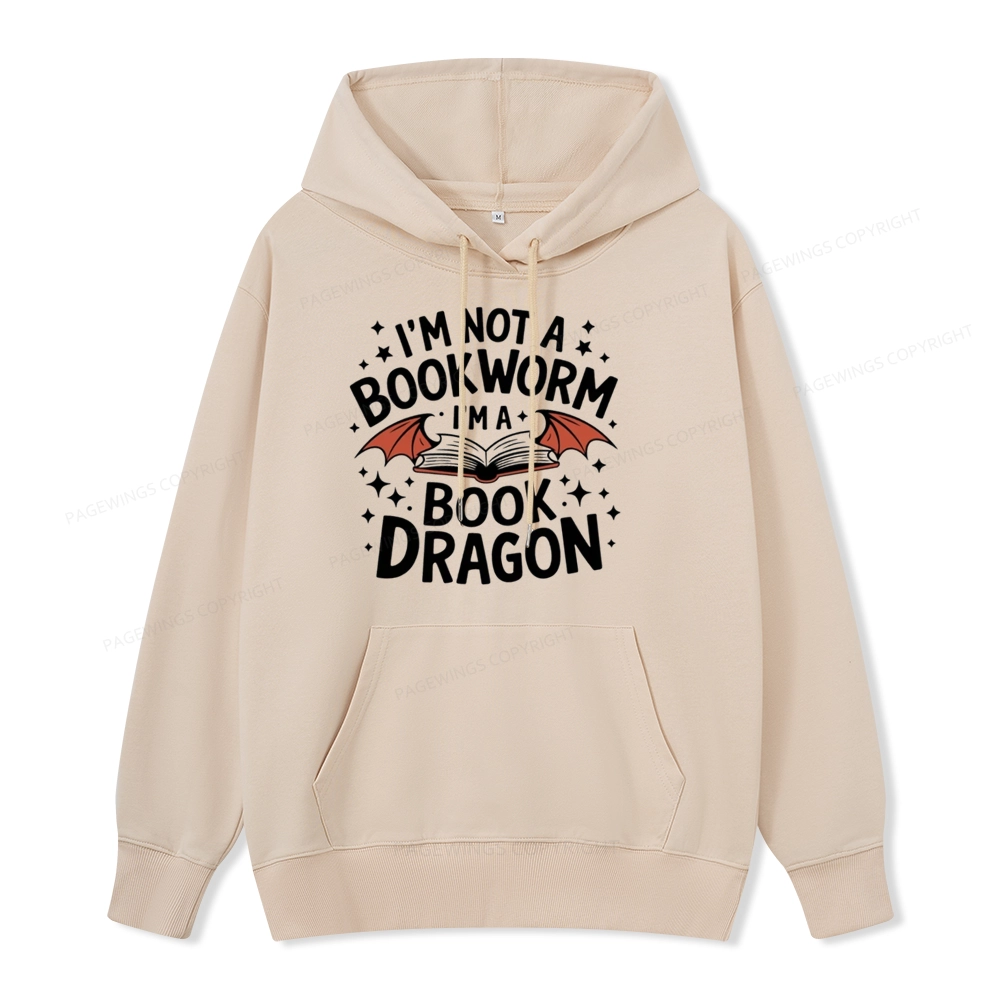 Pagewings I'm Not A Bookworm I'm A Book Dragon Unisex Classic Hoodie