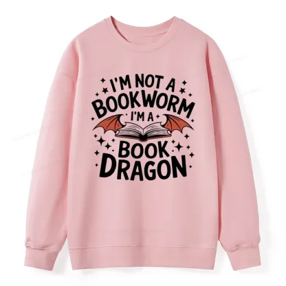 Pagewings I'm Not A Bookworm I'm A Book Dragon Unisex Classic Sweatshirt