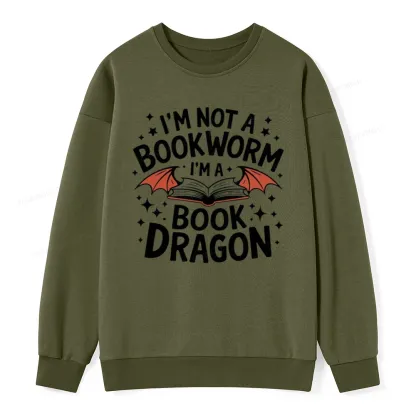Pagewings I'm Not A Bookworm I'm A Book Dragon Unisex Classic Sweatshirt