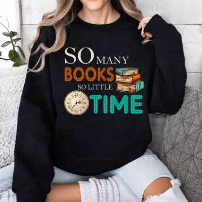 Pagewings So Many Books So Little Time Book Unisex Classic Sweatshirt