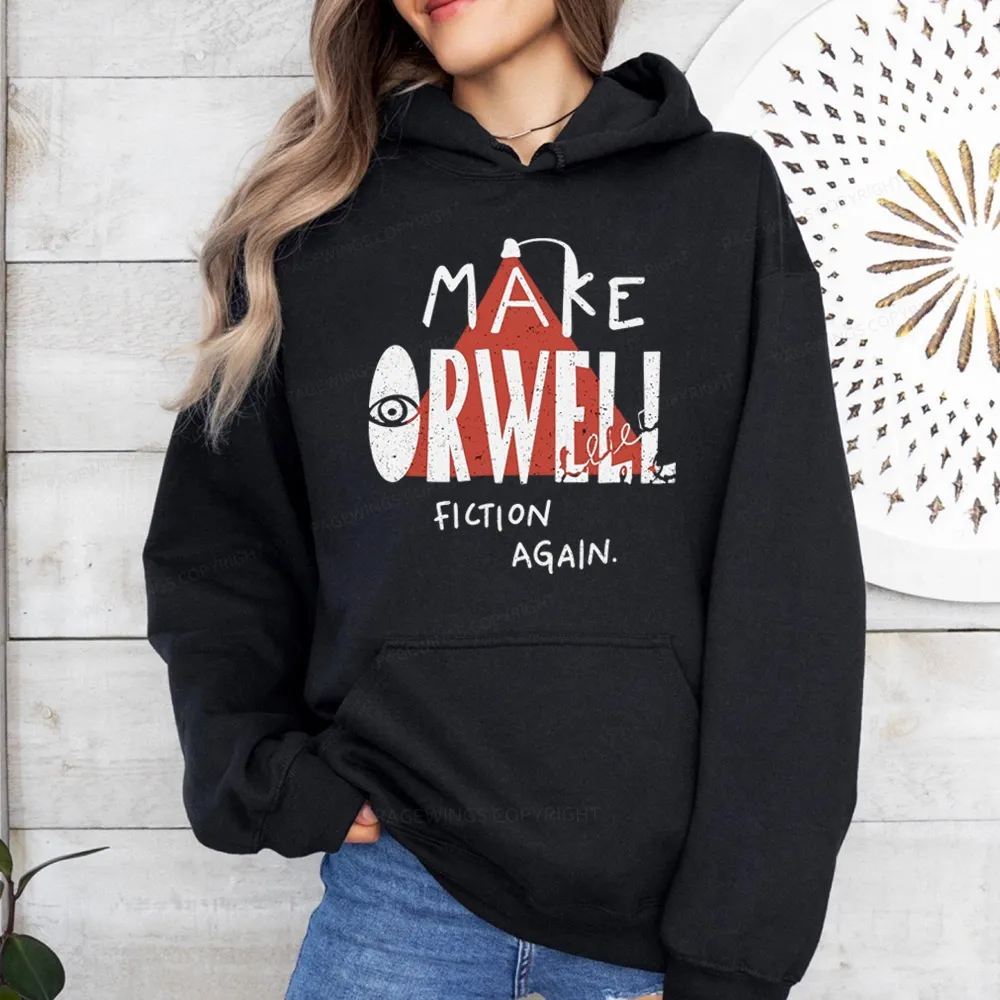Pagewings Make Orwell Fiction Again Unisex Classic Hoodie