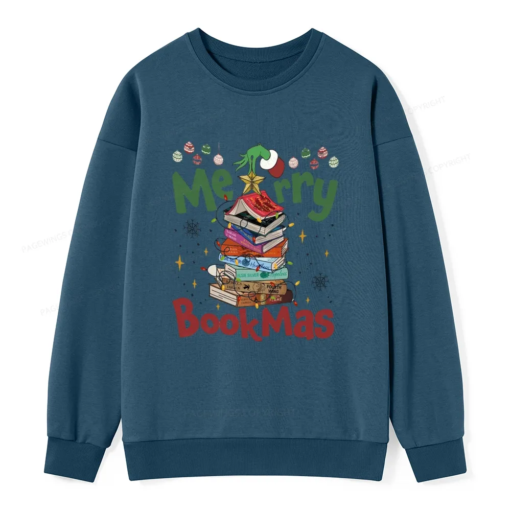 Pagewings Fourth Wing Merry Bookmas Unisex Classic Sweatshirt