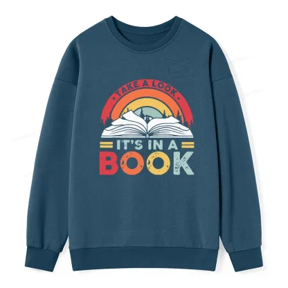 Pagewings Take A Look It's In A Book Unisex Classic Sweatshirt
