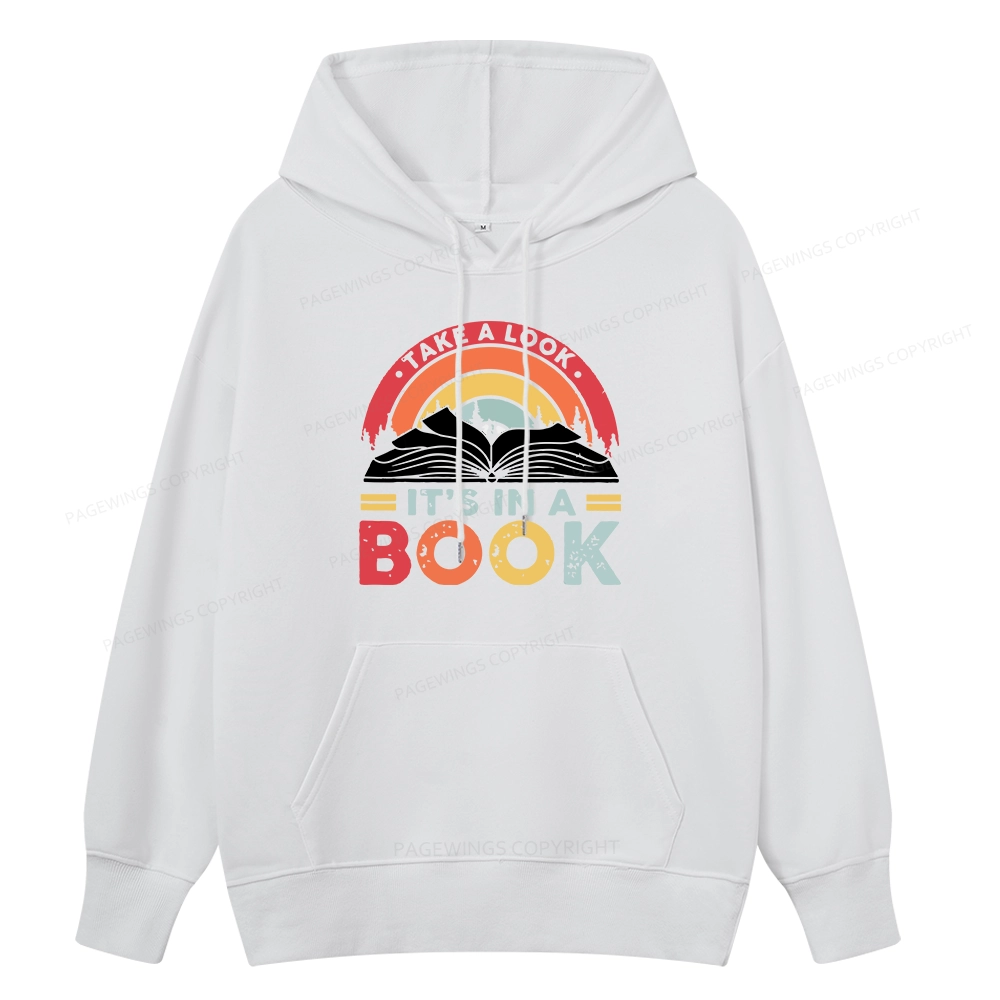 Pagewings Take A Look It's In A Book Unisex Classic Hoodie