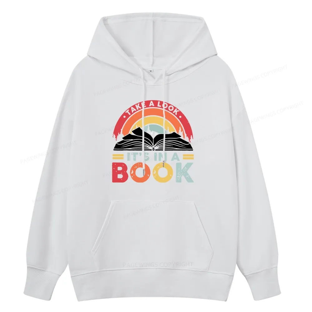 Pagewings Take A Look It's In A Book Unisex Classic Hoodie