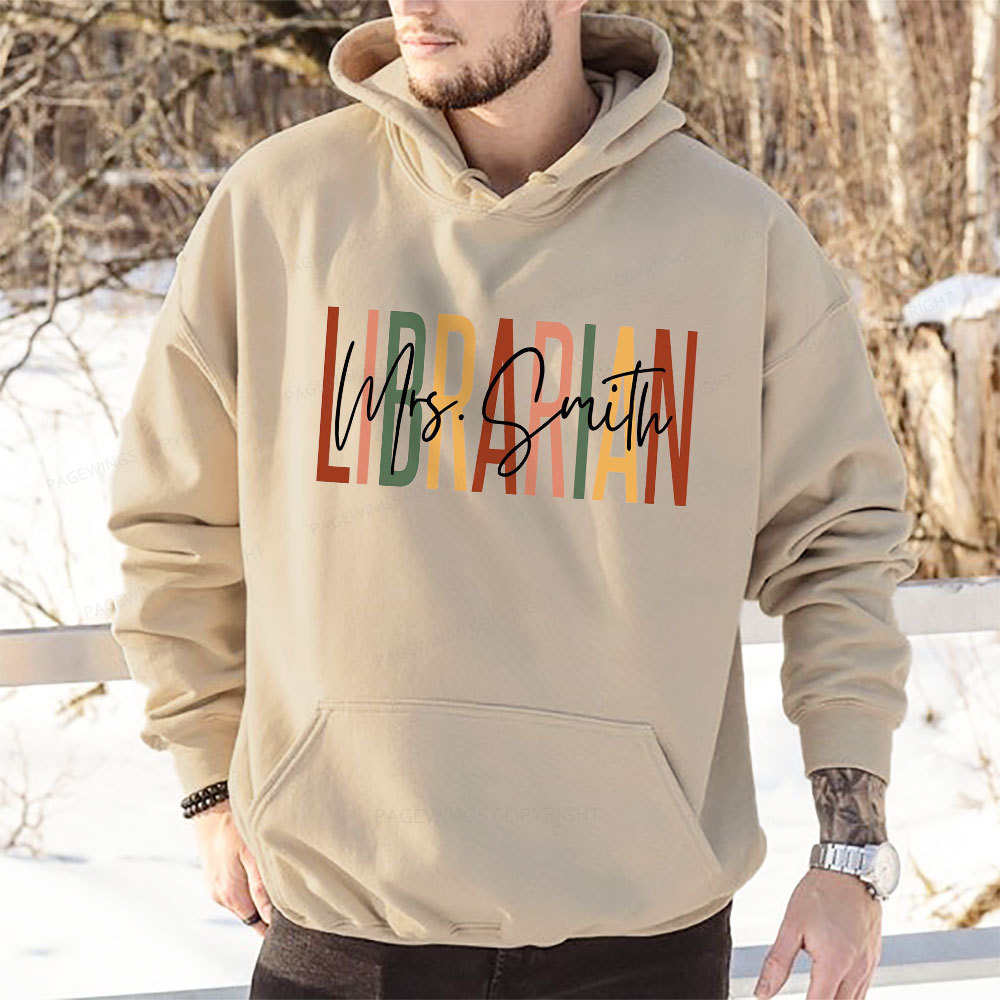 Pagewing Personalized Librarian Unisex Classic Hoodie