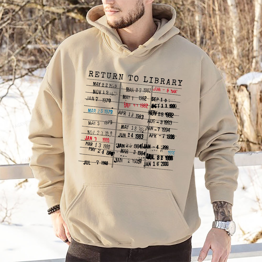 Pagewing Return To Library Unisex Classic Hoodie