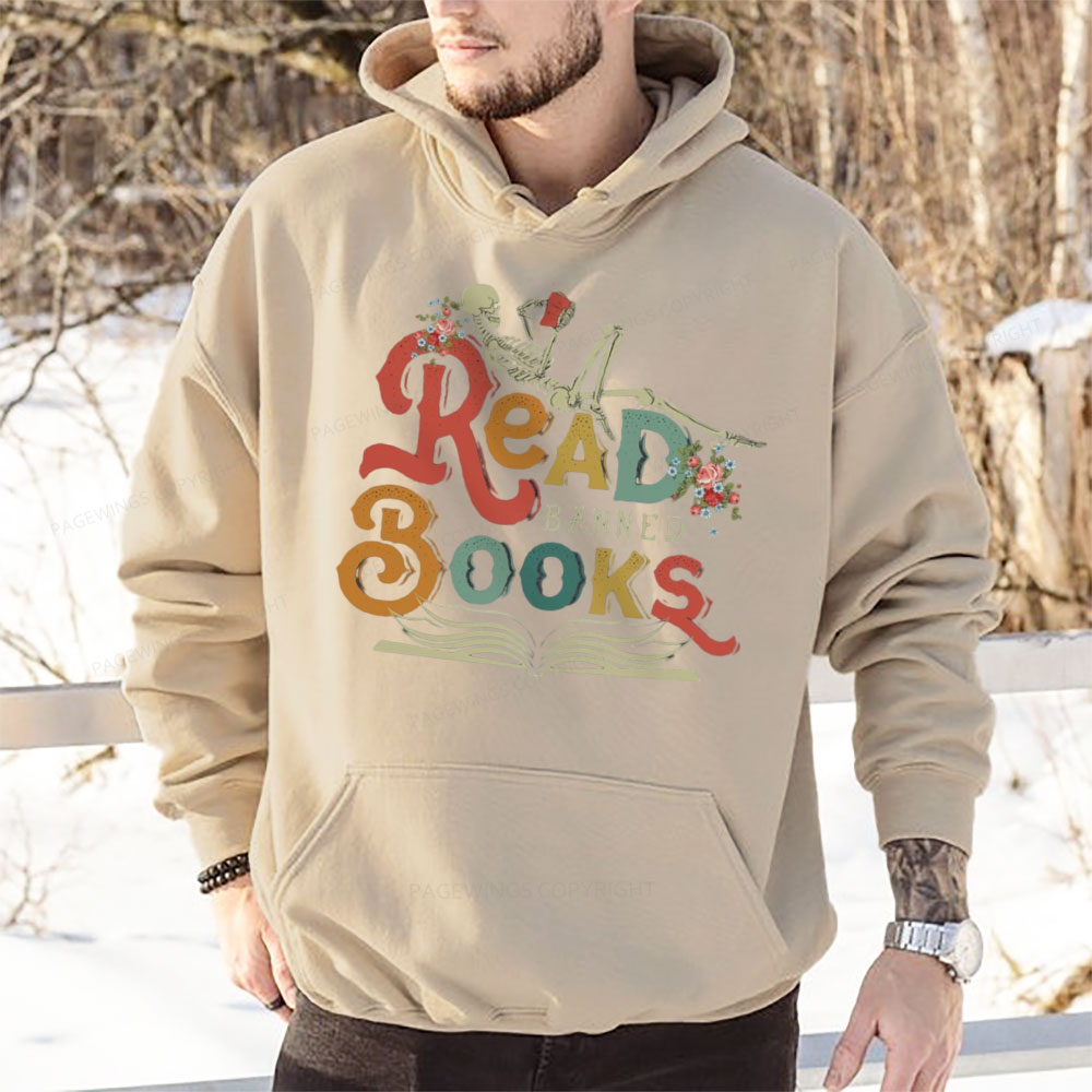Pagewings Read Banned Books Unisex Classic Hoodie