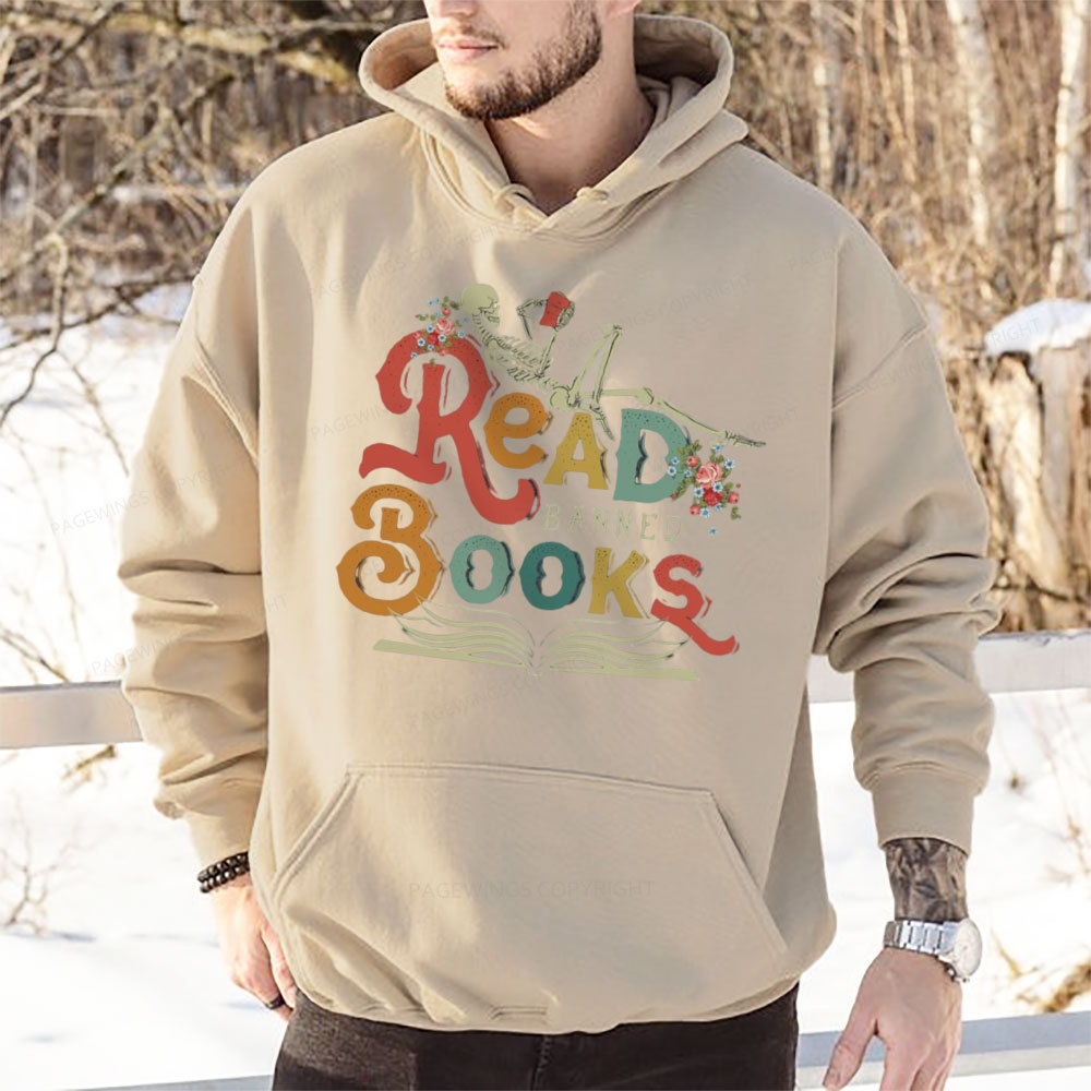 Pagewings Read Banned Books Unisex Classic Hoodie