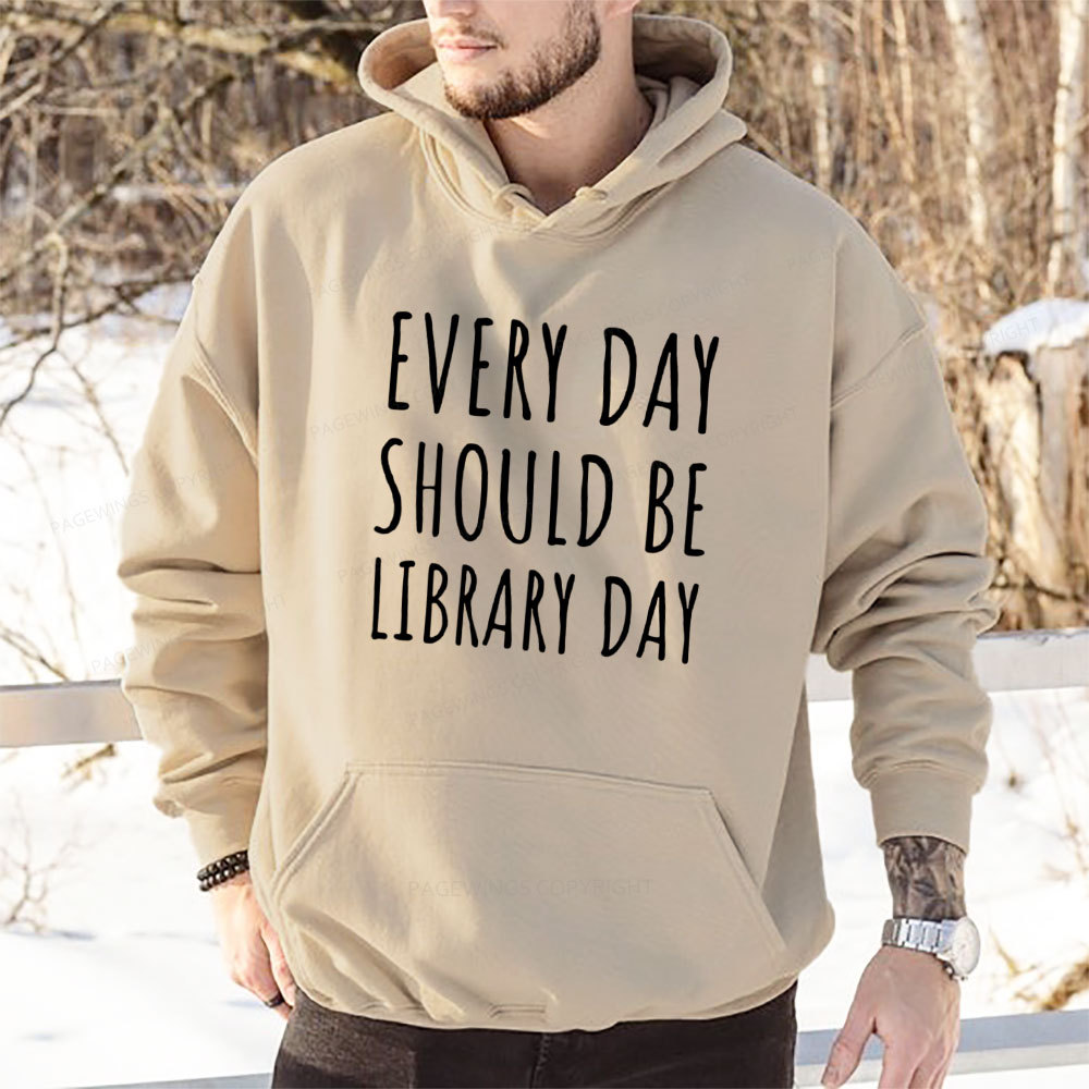 Pagewings Library Day Media Specialist Unisex Classic Hoodie