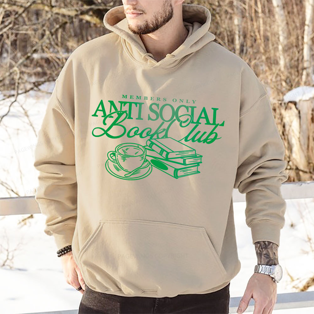 Pagewings Anti Social Book Club Unisex Classic Hoodie