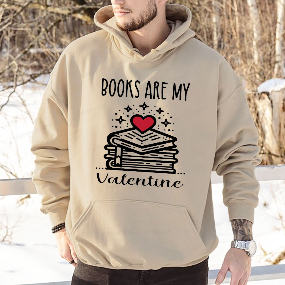 Pagewings Books are My Valentine Unisex Classic Hoodie