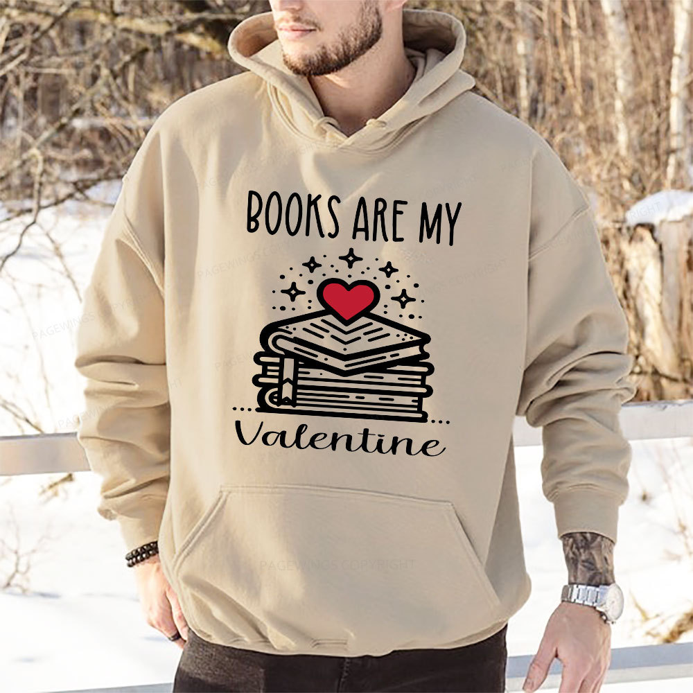 Pagewings Books are My Valentine Unisex Classic Hoodie