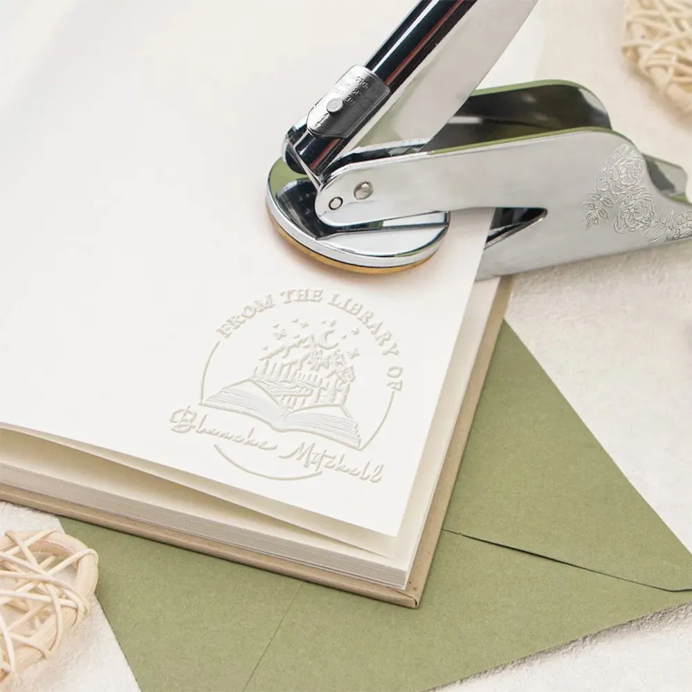 Pagewings Personalized Scenery Name Book Lovers Gift Book Embosser