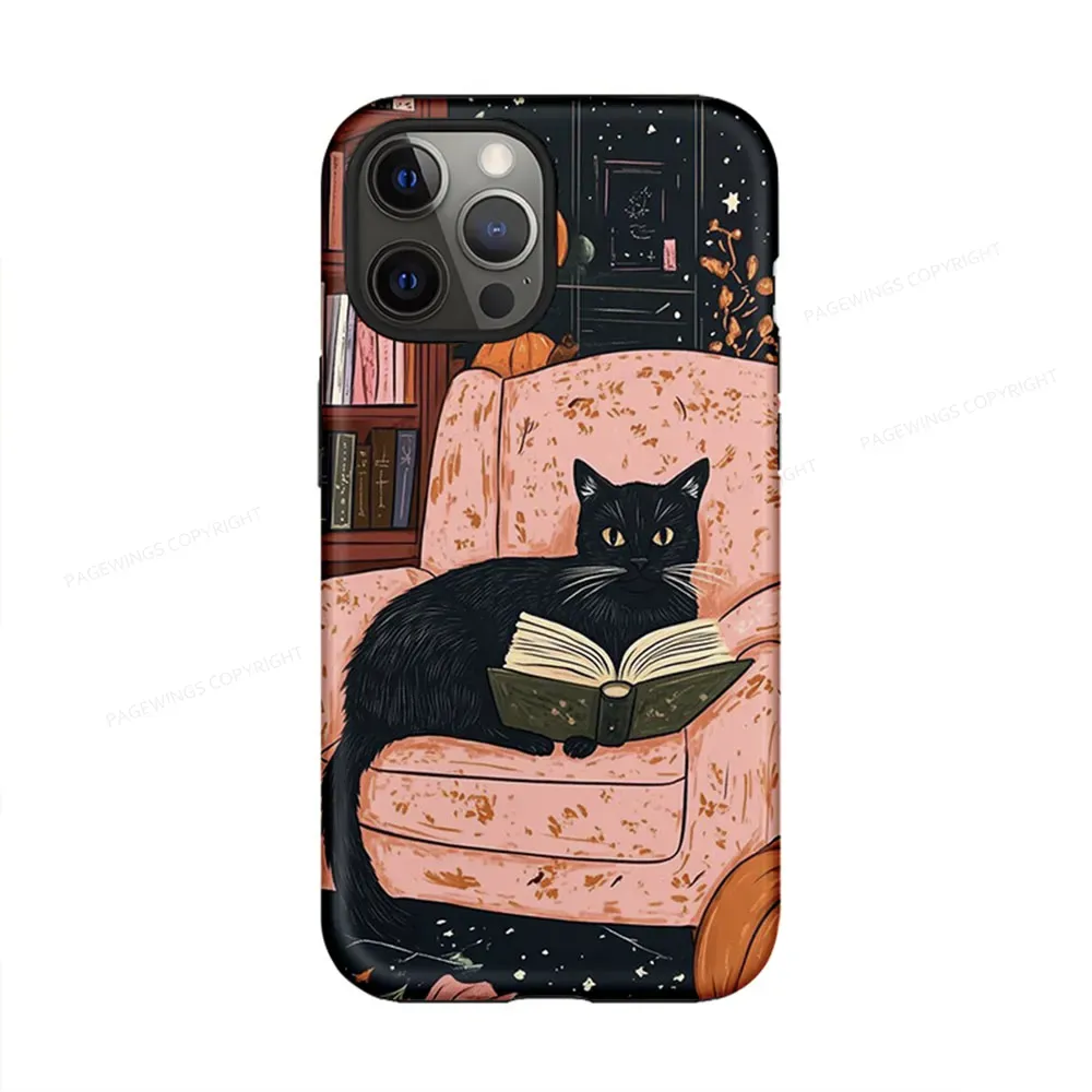 Pagewings Just A Cat Who Loves Reading Phone Case