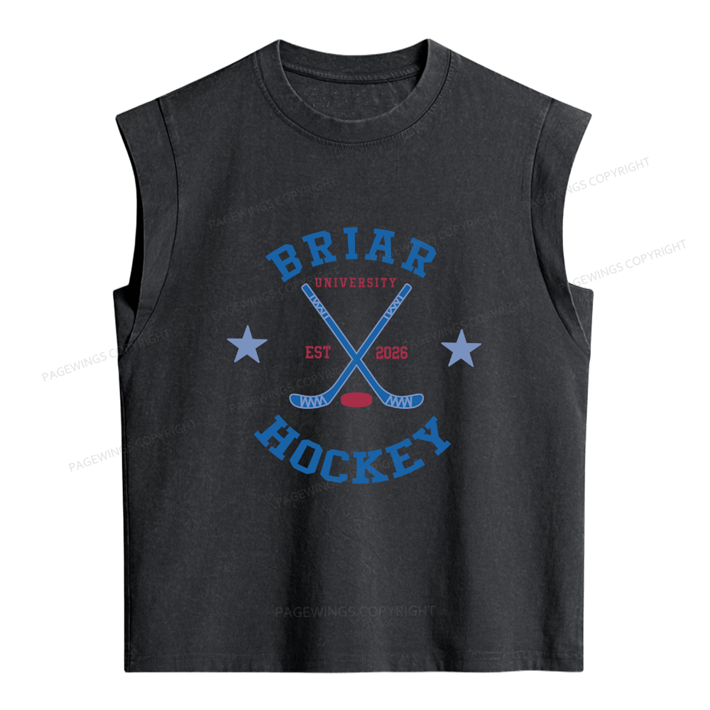 Pagewings Hockey Romance Women's Washed Tank Top