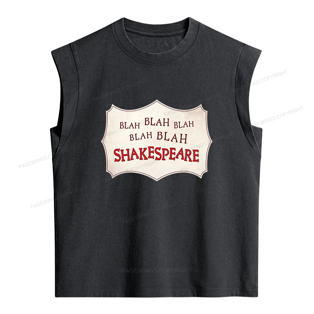 Pagewings Blah Blah Blah Women's Washed Tank Top